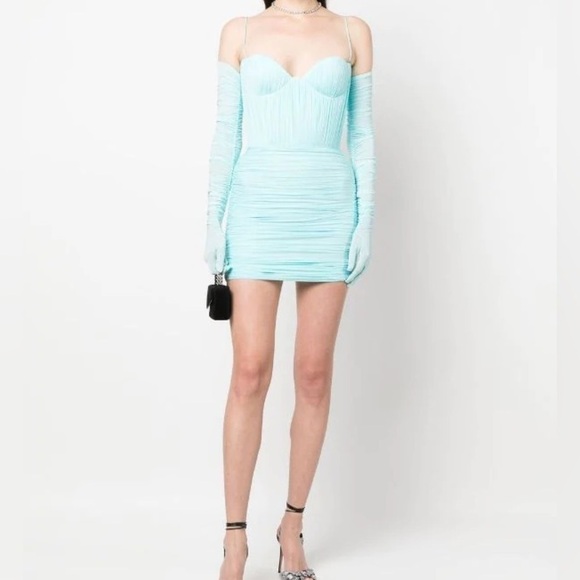 Alex Perry Paige Mini Dress White AU8 - Picture 3 of 10